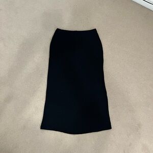 JONES NEW YORK Signature black wool maxi SKIRT